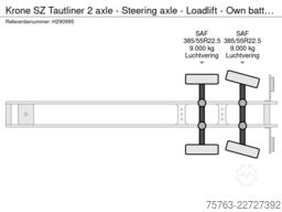 Krone SZ Tautliner 2 axle - Steering axle - Loadlift ...