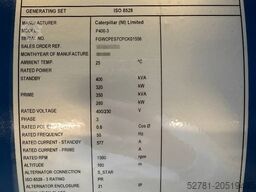 FG Wilson P400-3 - 400 kVA Open Genset - DPX-16017-O