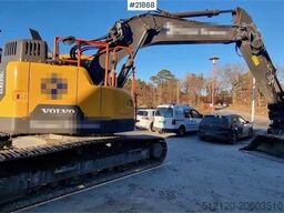 Volvo ECR235 EL excavator w/ digging bucket, sanding buc