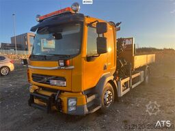Volvo FL240 brøyterigget kranbil m/ HMF735 kran, grabb o