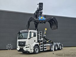 MAN TGS 35.470 8x4 / HMF 2243 Z KRAAN + HAAKARM