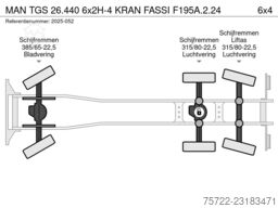 MAN TGS 26.440 6x2H-4 KRAN FASSI F195A.2.24