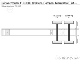 Schwarzmuller F-SERIE 1060 cm, Rampen, Nieuwstaat