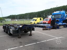 Krone 3 axle container chassis extendable trailer