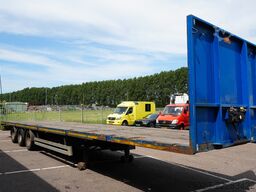 Pacton 3 axle Flatbed trailer with twistlocks mega