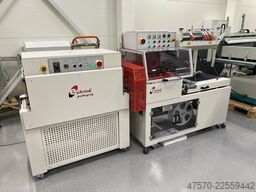 E Shrink Packaging LB-728 + LB-201 Angle Sealer with Shrink Tunnel