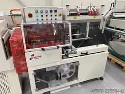 E Shrink Packaging LB-728 + LB-201 Angle Sealer with Shrink Tunnel
