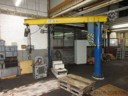 WDF Kran Drehkran Hallenkran L3,5m 0,5to NL 500Kg Demag PK Kettenzug H 2,95m