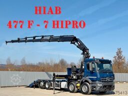 MERCEDES-BENZ AROCS 3246 * HIAB 477 F-7 HIPRO + FUNK / 8x2!