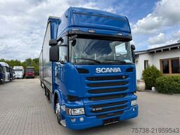 SCANIA R410 Pritsche+Plane/Retarder + Anhänger Krone