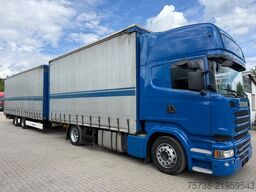 SCANIA R410 Pritsche+Plane/Retarder + Anhänger Krone