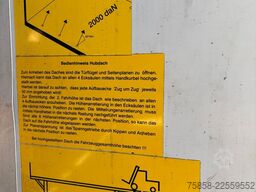 Wecon Jumbo XXL Innen 3090 mm Hubdach Verzinkt