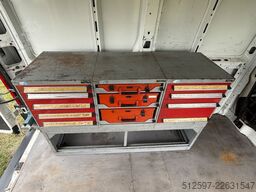 FIAT Ducato Kasten m. Werkbank & -regalen, Rfk