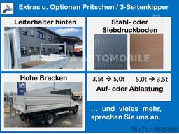 VOLKSWAGEN Crafter 50 3-S-KIPPER GESCHLOSSEN LAUB KISTE AHK