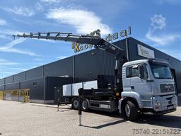 MAN TGA + HIAB 422E-8  + REMOTE + 6X2 + LIFT/STEERI...