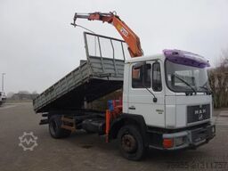 MAN 17-232 KIPPER MET KRAAN HIAB 6,5 TON KRAAN