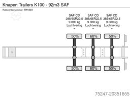 Knapen Trailers K100 - 92m3 SAF