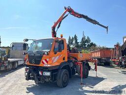 MERCEDES-BENZ Unimog U20 2-Achs Allradkipper Kran Palfinger Kr