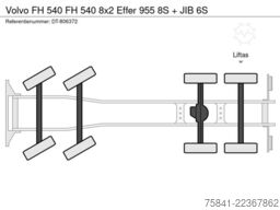 Volvo FH 540 FH 540 8x2 Effer 955 8S + JIB 6S