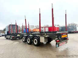 SCHWARZMÜLLER Holz Auflieger mit Schemel und Rungen TÜV NEU