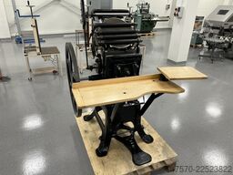 Letterpress printing press foot operated