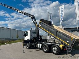 MERCEDES-BENZ Arocs 2545 Kipper/Kran/6x4-4/Lenkachse/128 tkm
