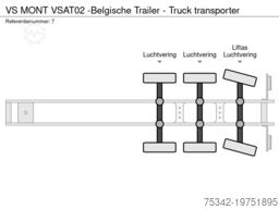 VS MONT VSAT02  -Belgische Trailer - Truck transporter