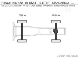Renault T480 4X2 - 03-BTZ-3 - 13 LITER - STANDAIRCO - T...