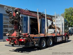 SCANIA R560 6x4 Holztransport Kran LOGLIFT HIAB 140S79R