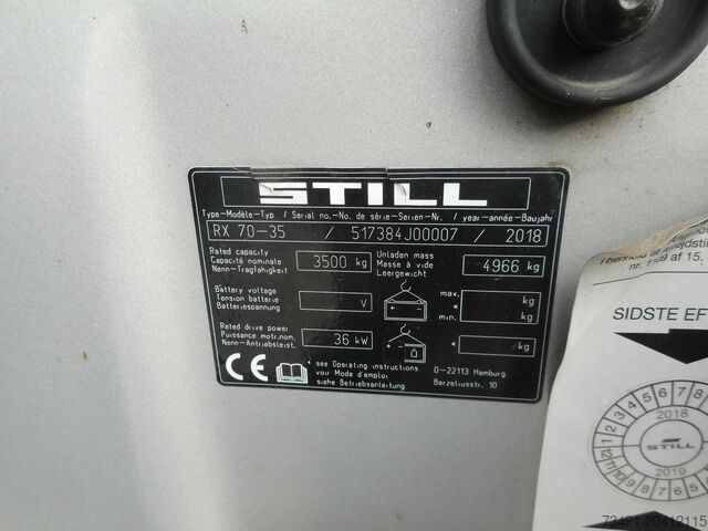 Carretilla elevadora Still RX70-35 Triplex + SS + ZV + Kabine