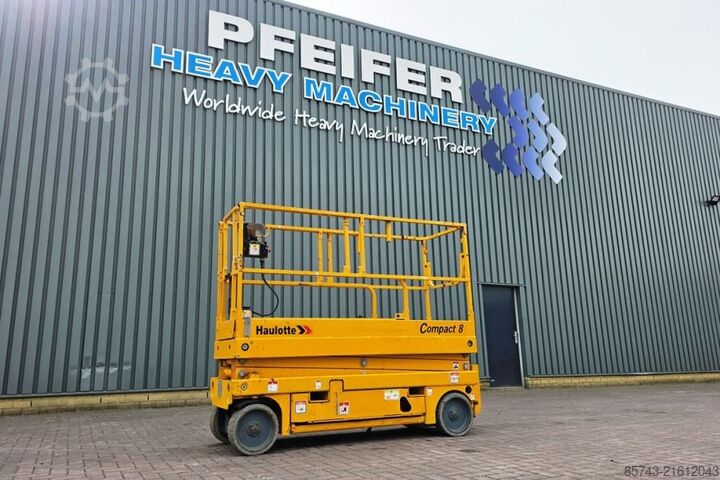 Scissor lift Haulotte Compact 8 Electric, 8.2m Working Height, 350kg Cap
