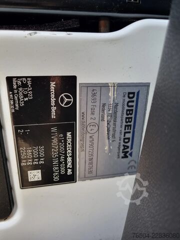 Șasiu cu cabină Mercedes-Benz Sprinter 319 CDI Chassis cabine DC 6 Zits Euro 6E