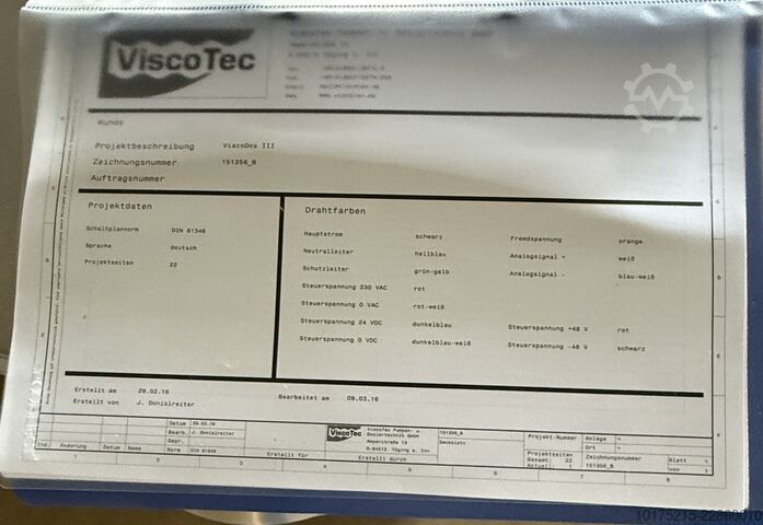 भरने की तकनीक ViscoTec ViscoDos III Dosier- und Förderanlage