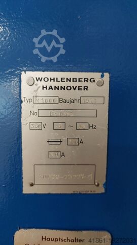 センター旋盤 WOHLENBERG M 1000 x 4000