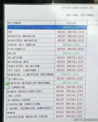 Vertical machining center VMC HURCO VMX 10i plus - NUR 139 Spindel h