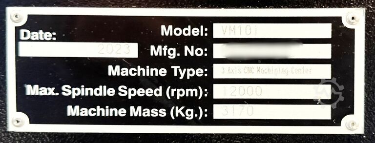 Vertical machining center VMC HURCO VMX 10i plus - NUR 139 Spindel h