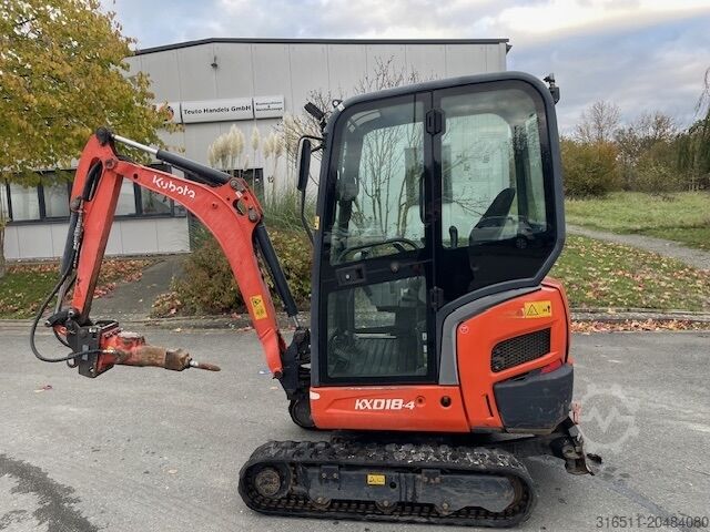 Minibagger Kubota KX018-4 inkl.Hammer & Löffel !!!