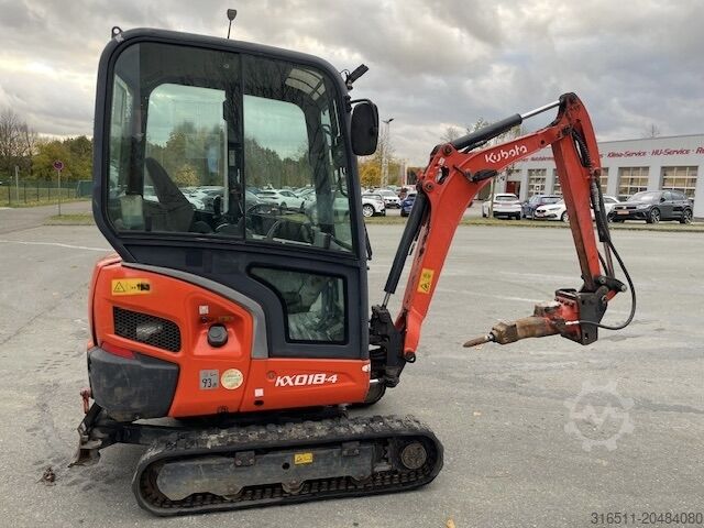Minibagger Kubota KX018-4 inkl.Hammer & Löffel !!!