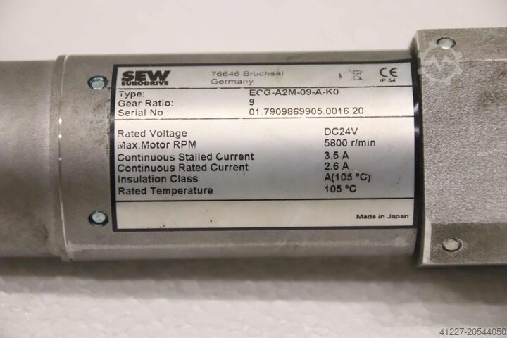 DC geared motor 24 V SEW Eurodrive ECG-A2M-09-A-K0