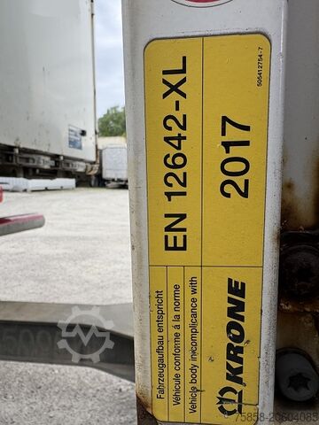 Αλλαγή αμαξώματος με πλατφόρμα & μουσαμά Krone Jumbo 7,82m 3m hoch Hubdach + Edscha