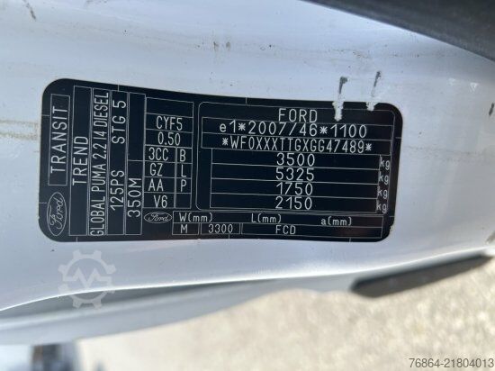 Фургон з високим дахом FORD TRANSIT L2H2,AHK