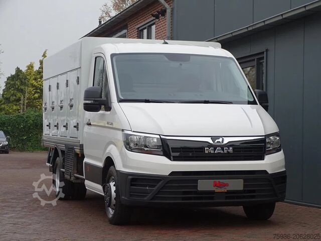 Gerobak kotak berpendingin MAN TGE 5.120 Cold Car Vriezer Carplay 7500 KM!