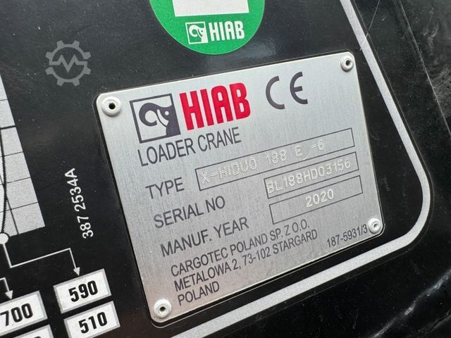 Камион с платформа DAF CF 450 FAN 6x2 Pritsche mit Kran HIAB 188 E-6