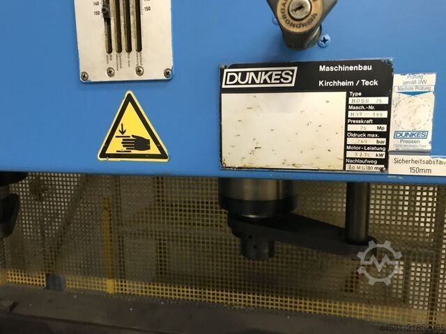 Hydraulic press Dunkes HDSR  75