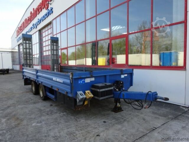 Low loader trailer Müller Mitteltal ETUE-TA 18,0  18 t GG Tandemtieflader