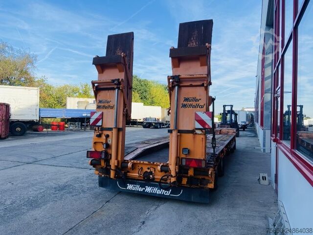 Low loader trailer Müller Mitteltal T4 Kompakt 40,0  4 Achs Tieflader- Anhänger
