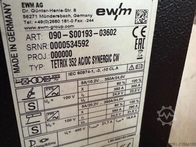  EWM Tetrix T352 AC/DC