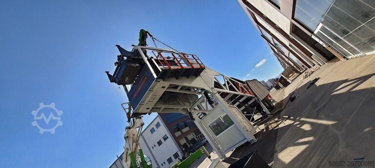 Betonblandeanlæg Polygonmach 100m3 hour self erecting- auto install mobile c...