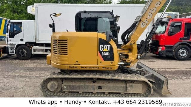 链式挖掘机 CATERPILLAR 308 E2CR  Kettenbagger / Schild Powertilt Bj2014