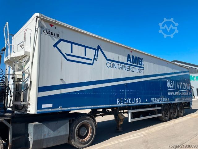 Semirremolque con piso móvil CARNEHL ca. 91m³ Schubbodenauflieger / Funk / 1. Hand!